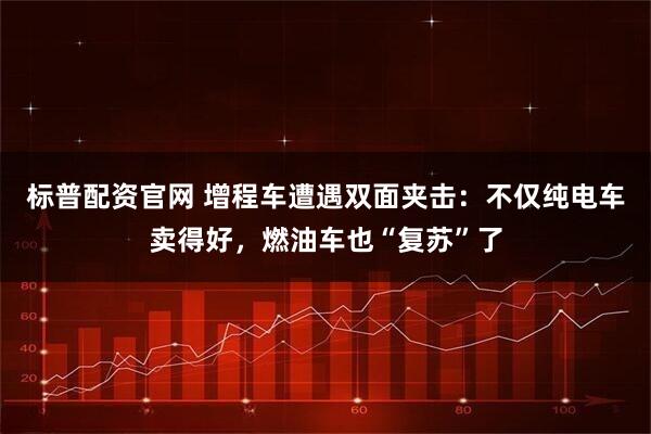 标普配资官网 增程车遭遇双面夹击：不仅纯电车卖得好，燃油车也“复苏”了