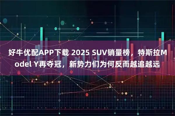 好牛优配APP下载 2025 SUV销量榜，特斯拉Model Y再夺冠，新势力们为何反而越追越远